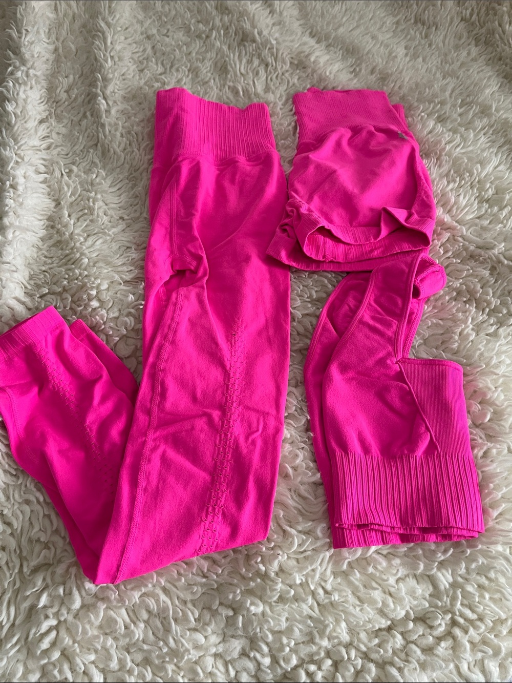 Set of 3 hot pink